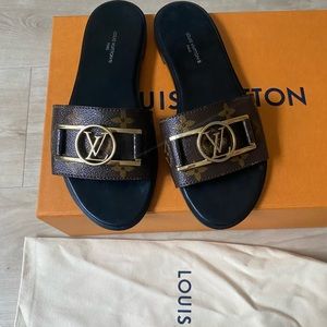 Louis Vuitton Lock it Mule Sandals